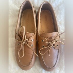 Sperry Aritzia Brown Leather Boat Shoes